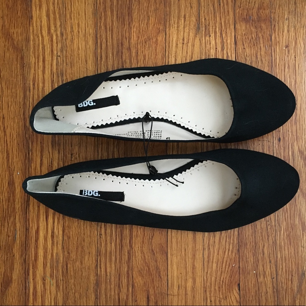 Black flats.