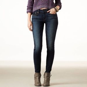 American Eagle Dark Wash Skinny Stretch Jeans 0R