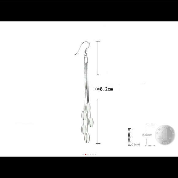 Gorgeous beaded Sterling 925 drops MSRP $109 - Picture 2 of 6