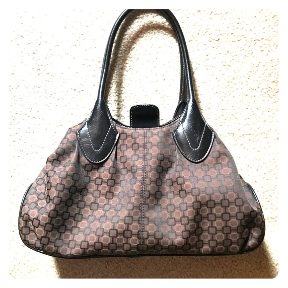 Nine West purse, gently used, black & brown - Picture 1 of 4