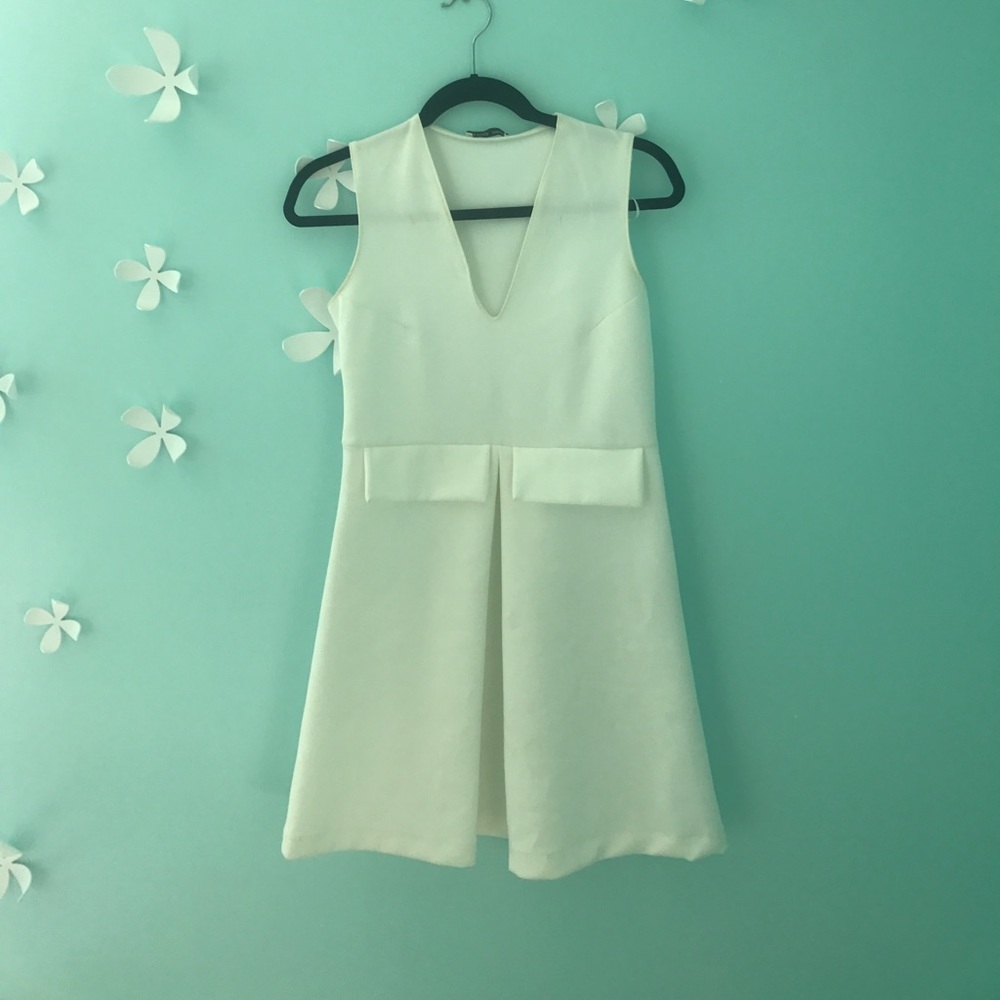 Zara classic white dress