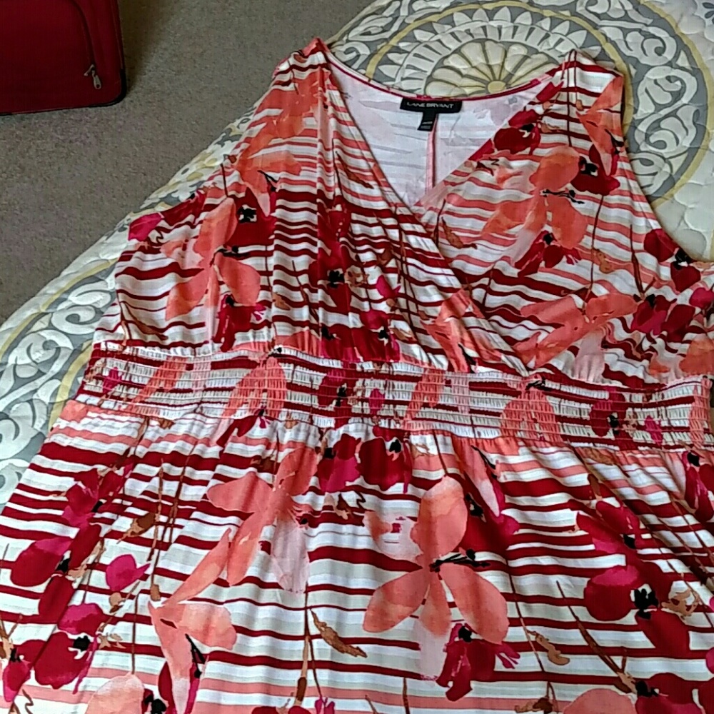 NWOT Sleeveless faux wrap dress
