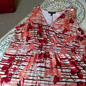 NWOT Sleeveless faux wrap dress