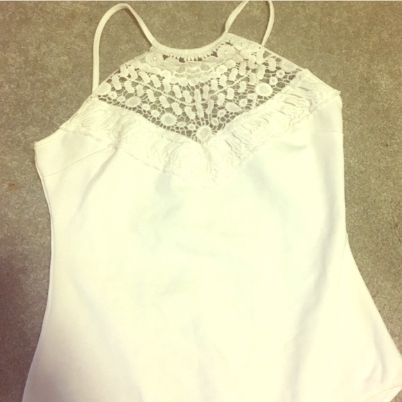 WHITE bodysuit nwot💲💲 - Picture 2 of 2