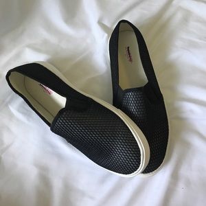 J.crew black slip on shoes