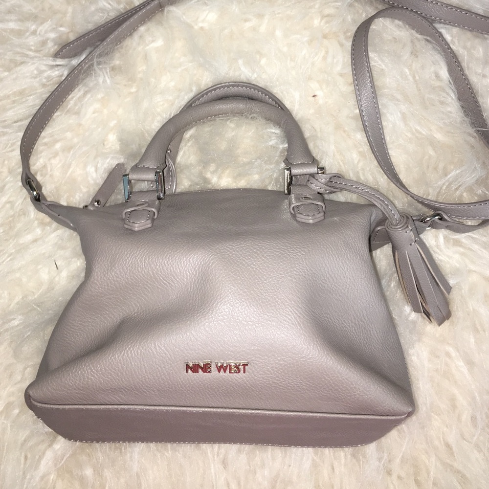 brand new sleek grey crossbody