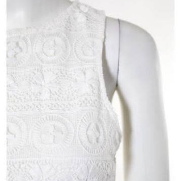 BB Dakota  Ivory Crochet Sleeveless Casual Romper - Picture 8 of 8