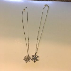 Snowflake necklaces