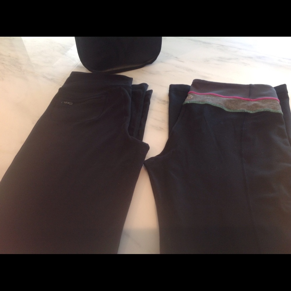 2 Lululemon pants size 6.