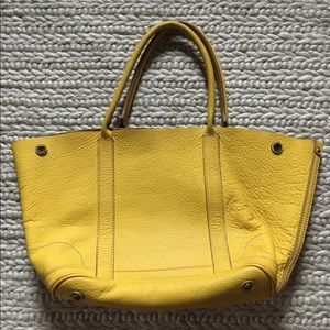J Crew Yellow Leather Bag
