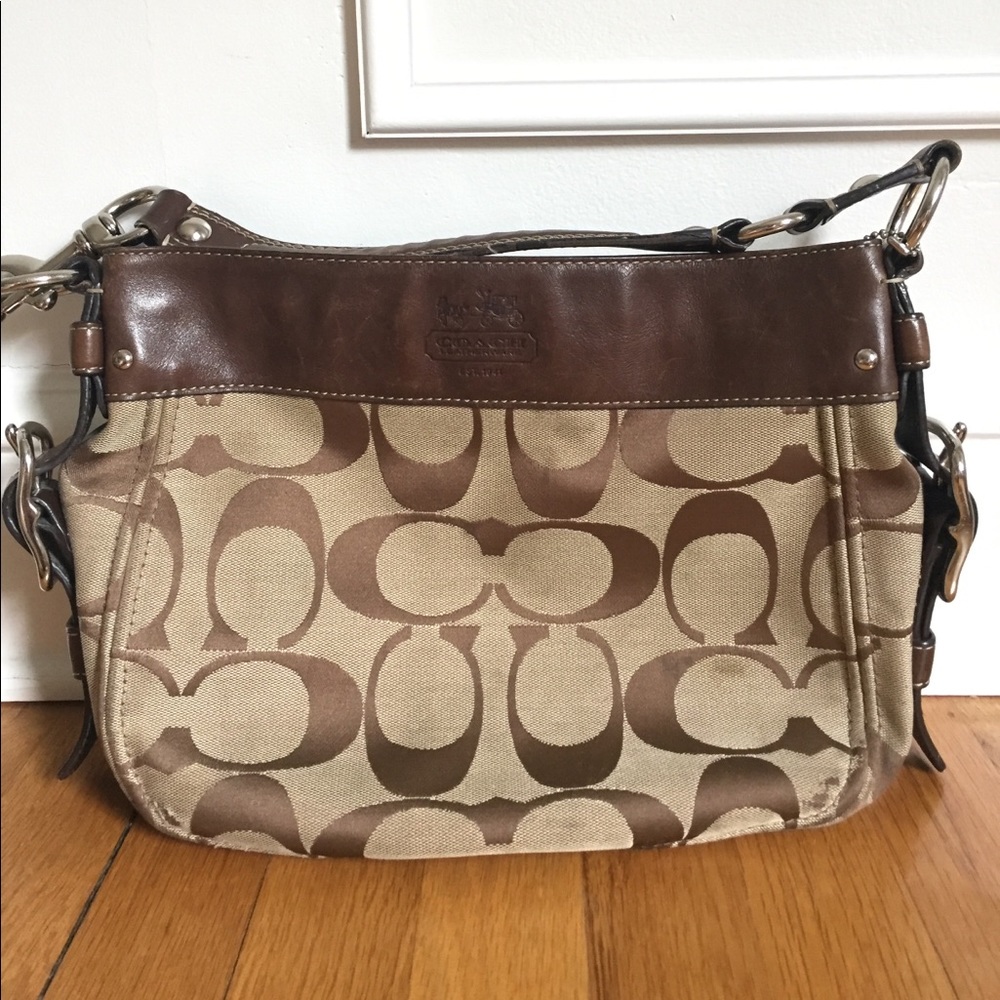Coach brown shoulder bag