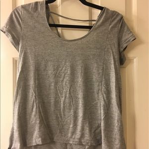 Grey alo yoga top sz m