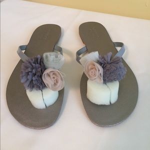 Talbots floral embellished sandals