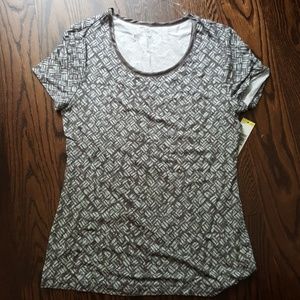 Gray patterned NWT size small top