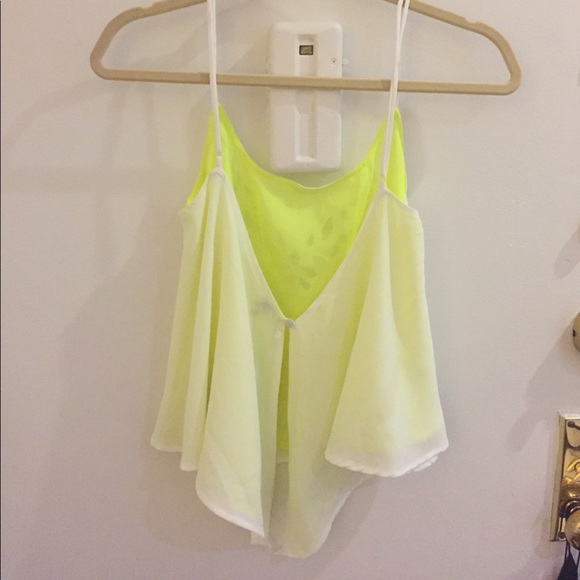 LF Neon yellow backless tank - Picture 2 of 2