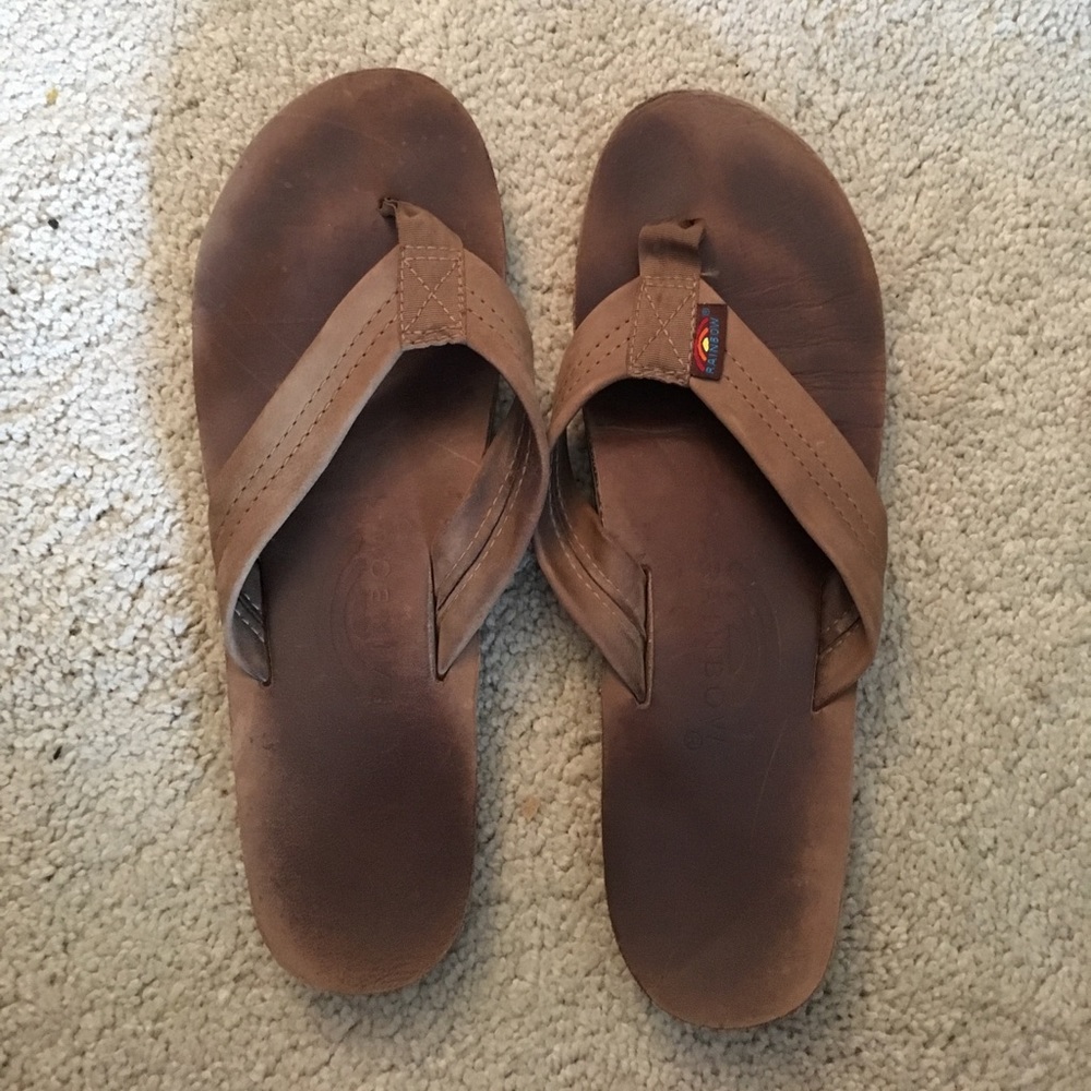 Rainbow Flip Flops