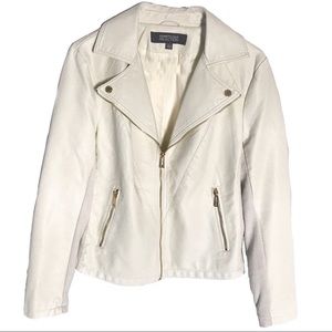 Kenneth Cole Reaction Faux Leather Moto Jacket