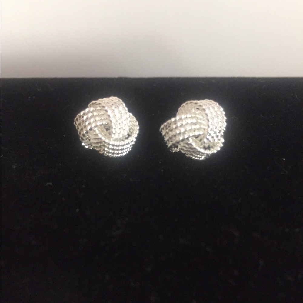 NWOT Sterling Silver Knot Earrings