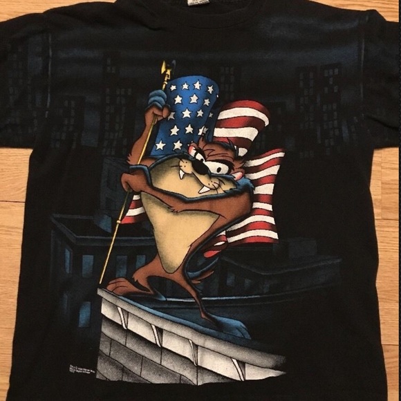 Rare Vintage 1996 Looney Toons USA Taz tee - Picture 1 of 3