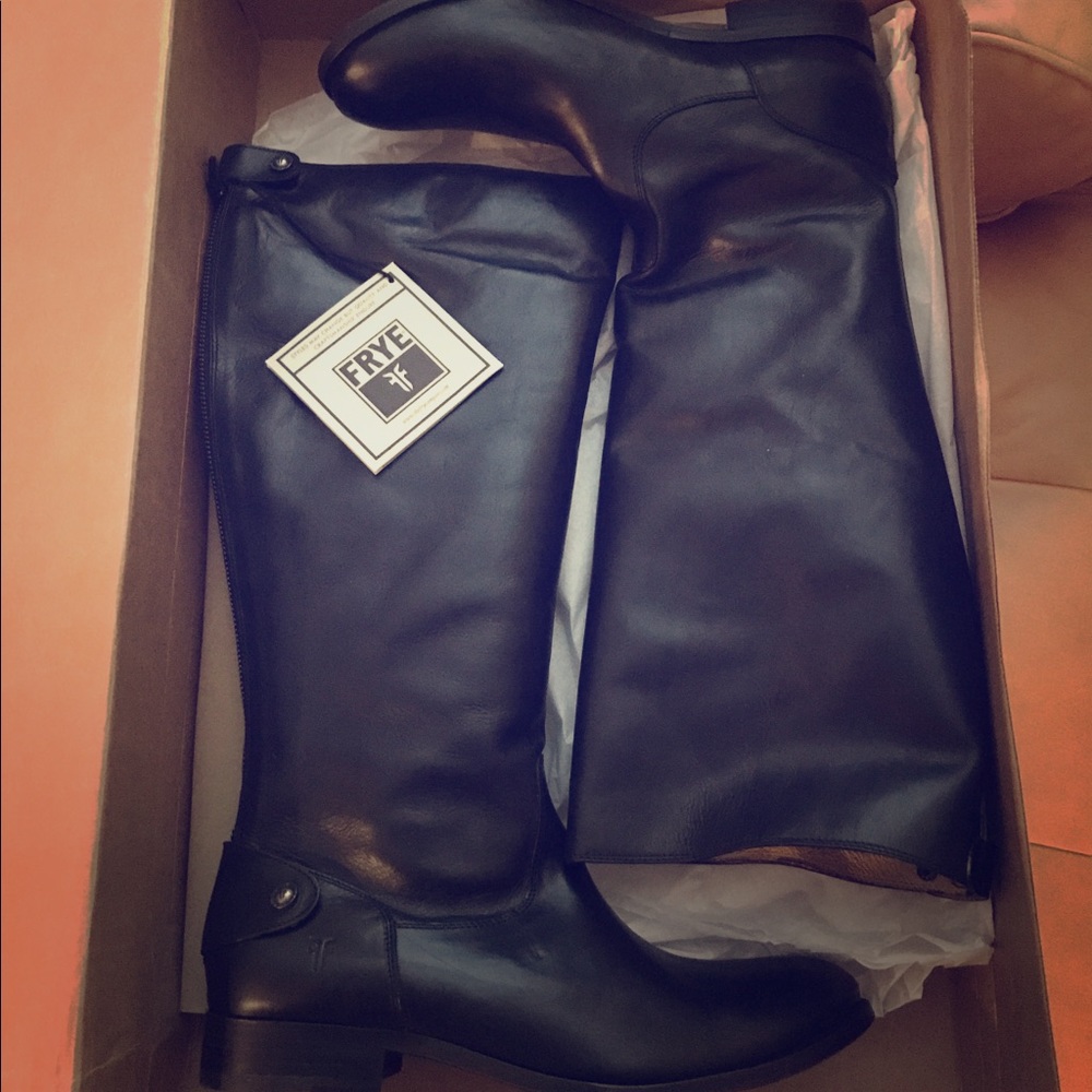 FRYE Melissa Button Back Boots (Wide Calf)