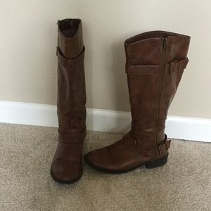 Black/Brown Riding Boots