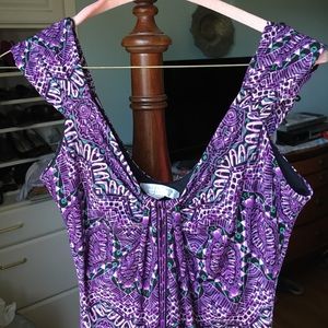 London Times Petites purple dress