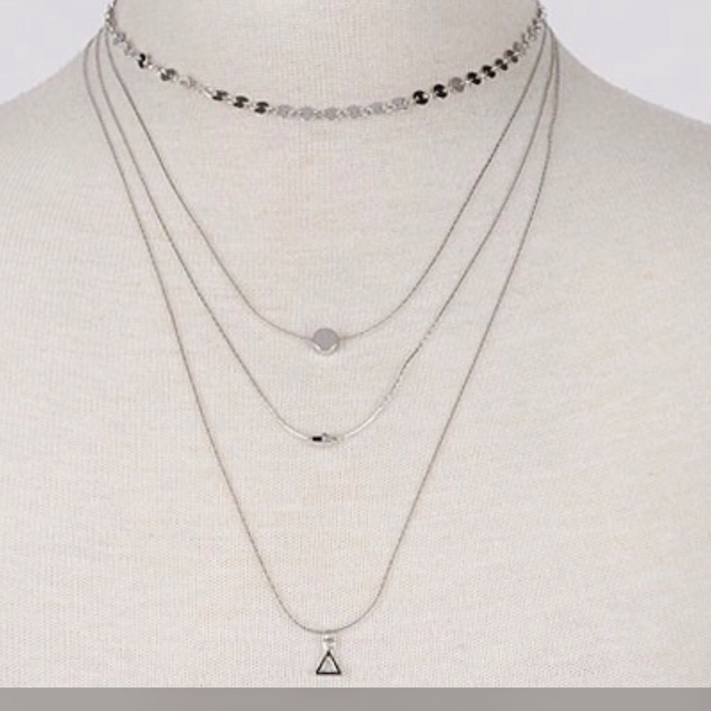 曆曆JEWELRY SALE曆Dainty 4 Piece Necklace--Faux Gold曆 - Picture 3 of 3