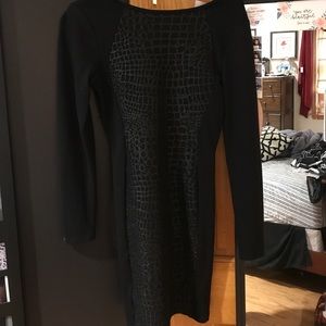 Black h&m "Divided" long sleeve dress
