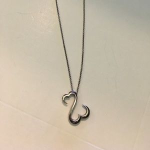 Kay open heart necklace