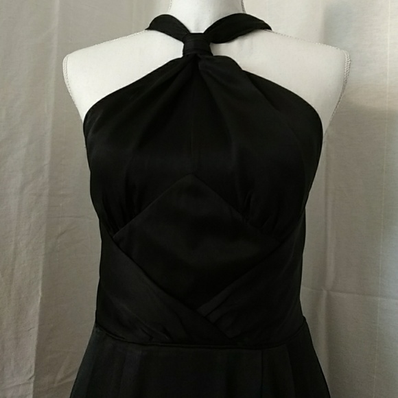 Like New Silk BR Monogram Knot Halter Gown - Picture 4 of 8