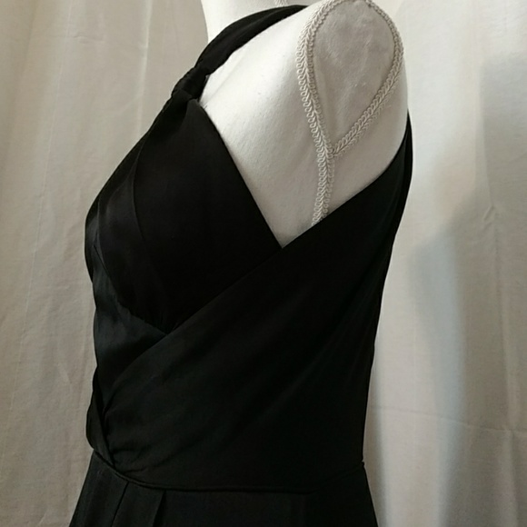 Like New Silk BR Monogram Knot Halter Gown - Picture 5 of 8