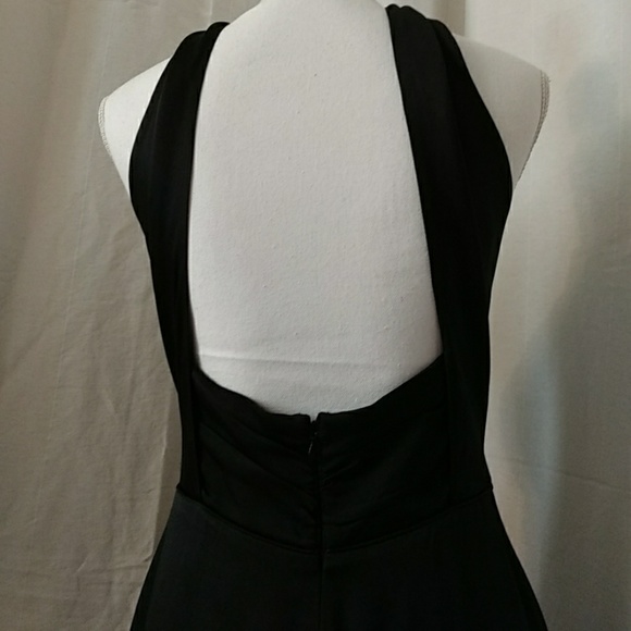 Like New Silk BR Monogram Knot Halter Gown - Picture 6 of 8