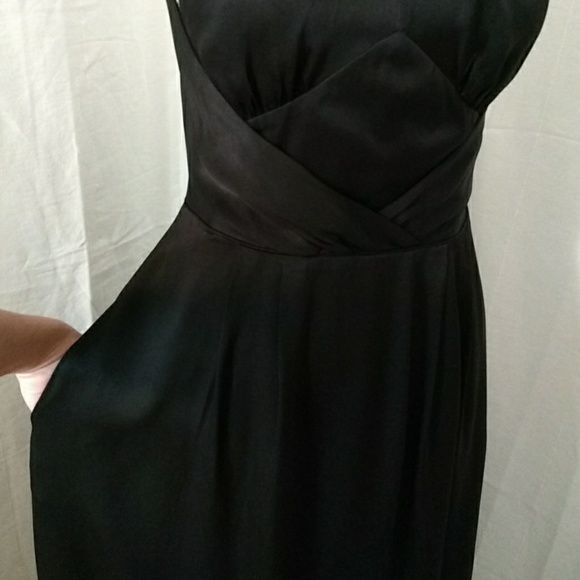 Like New Silk BR Monogram Knot Halter Gown - Picture 7 of 8