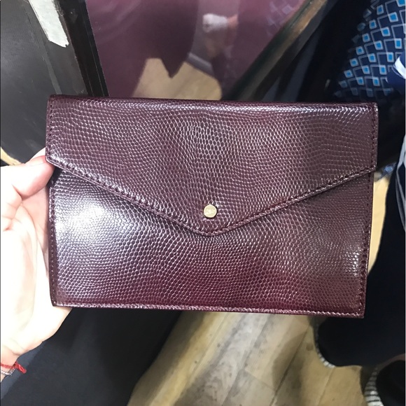 Diane von Furstenberg Handbags - Final price !DVF Clutch - gorgeous maroon color !