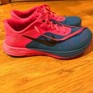 Nike blue and pink sneakers