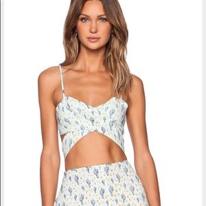 For Love and Lemons Mojavai Top in mini cacti