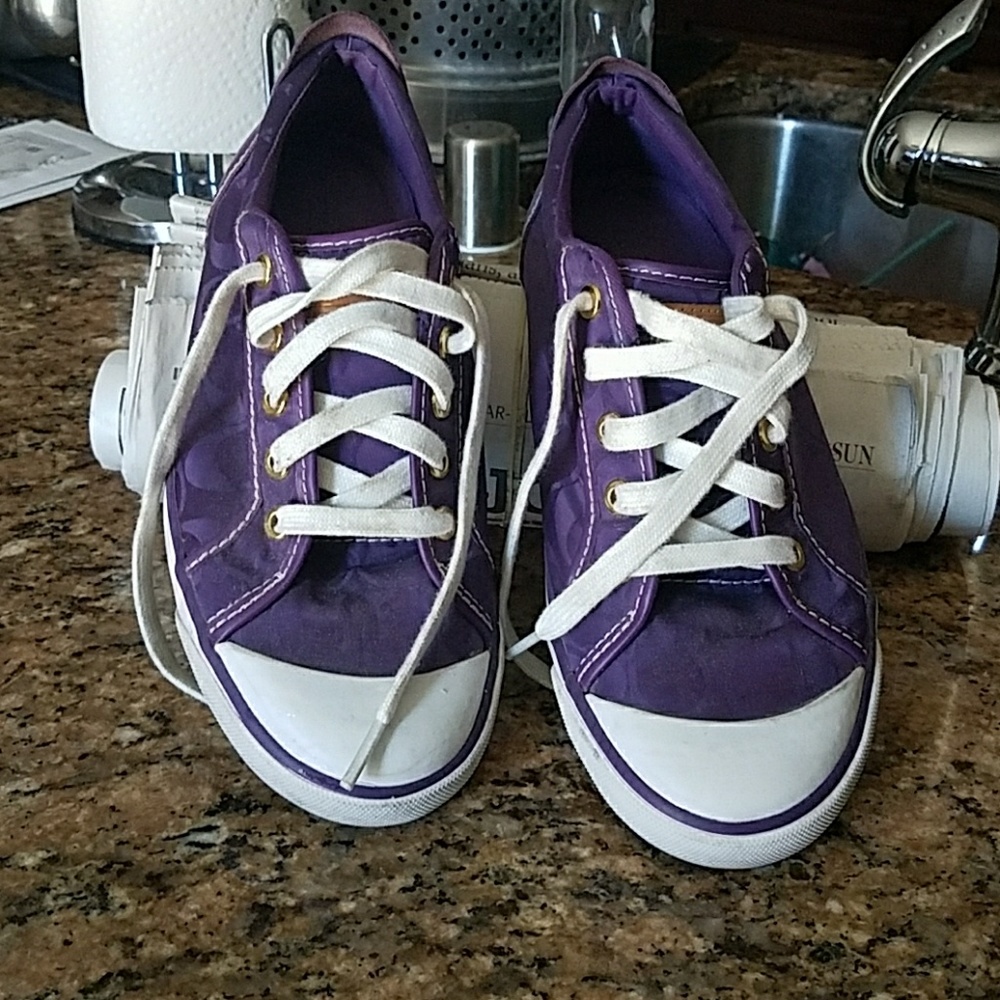 Gently used coach BARRETTS