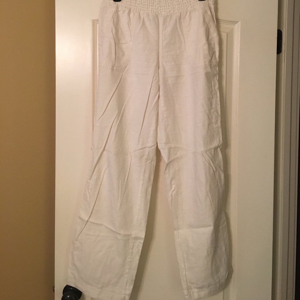 Like new white linen pants!