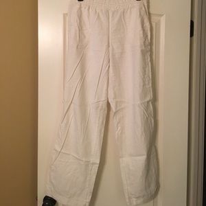 Like new white linen pants!