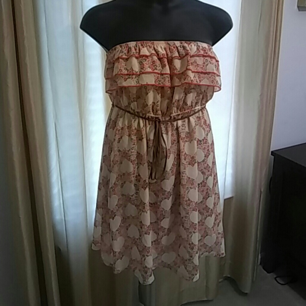 Adorable heart print dress