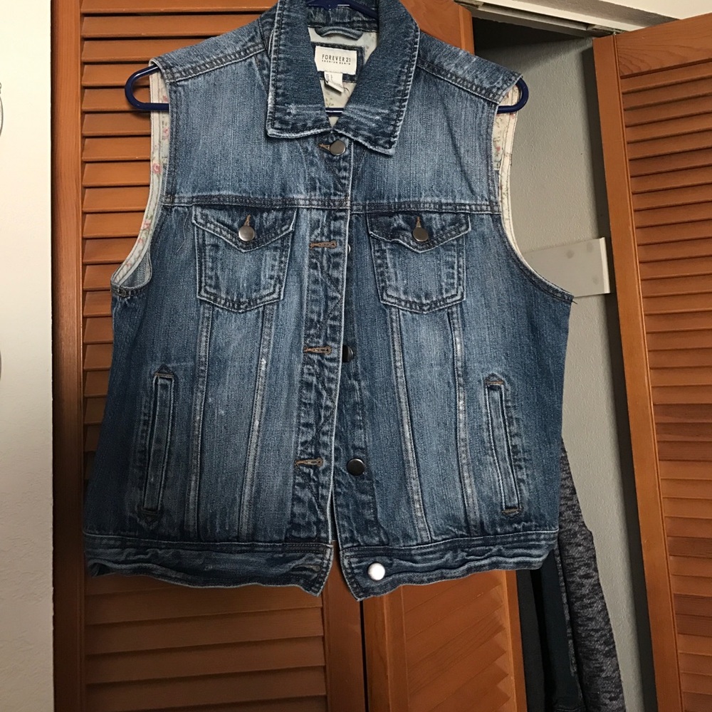 Forever 21 Jean Vest