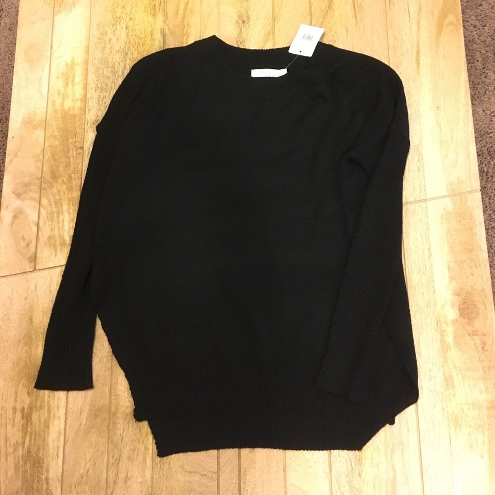 Nordstrom black cute cut sweater