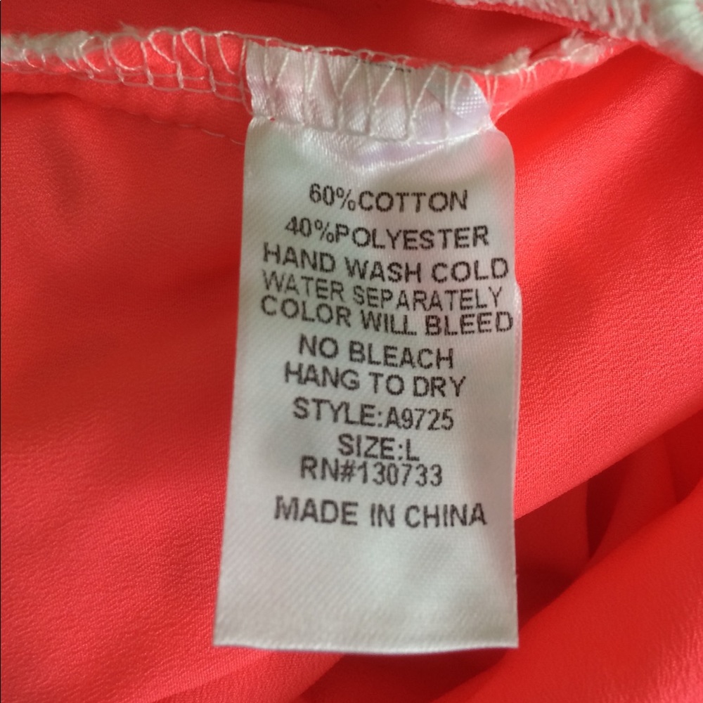 New Cream Crochet Mini Skirt Coral Umgee - Picture 5 of 5