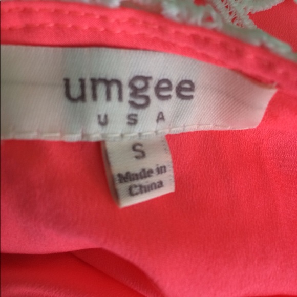 New Cream Crochet Mini Skirt Coral Umgee - Picture 4 of 5