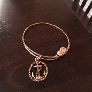 Gold anchor Alex & Ani bracelet