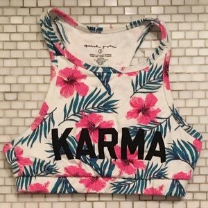 Spiritual Gangster Karma Floral Bra Top