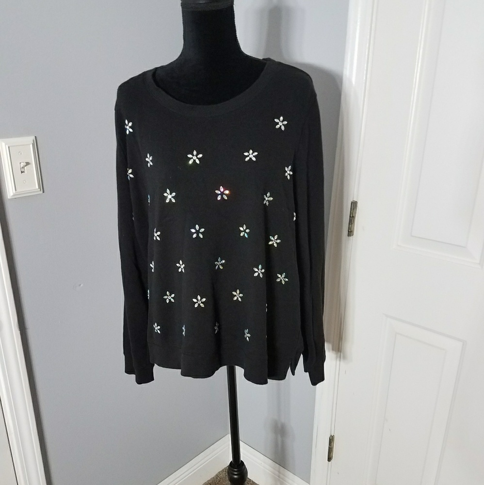 Cato sweater with rhinstones 22/24w