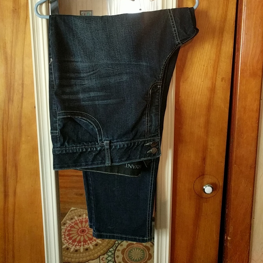 Dark blue jeans