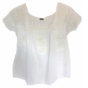 J.Crew Embroidered Boho Top