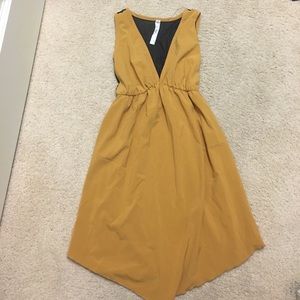 Mustard colored summer dress